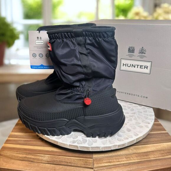 Hunter Wanderer Insulated Short Slouch Winter Snow Boots Women US 8 / EU 39 NIB - Picture 5 of 14